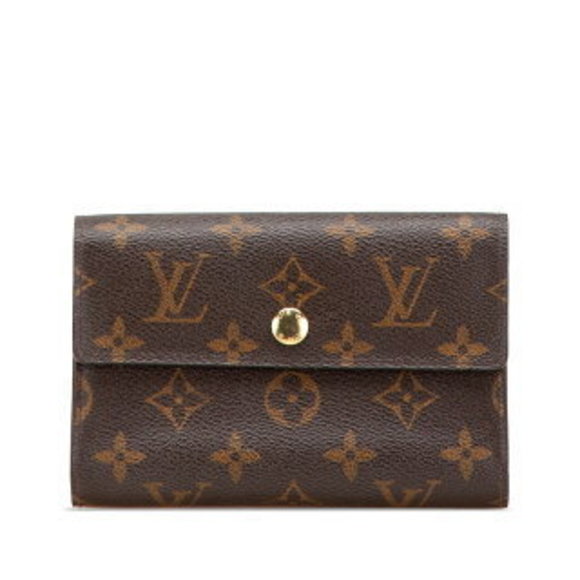 Louis Vuitton Monogram Portefeuille Alexandra Tri Wallet Brown - Picture 1 of 8